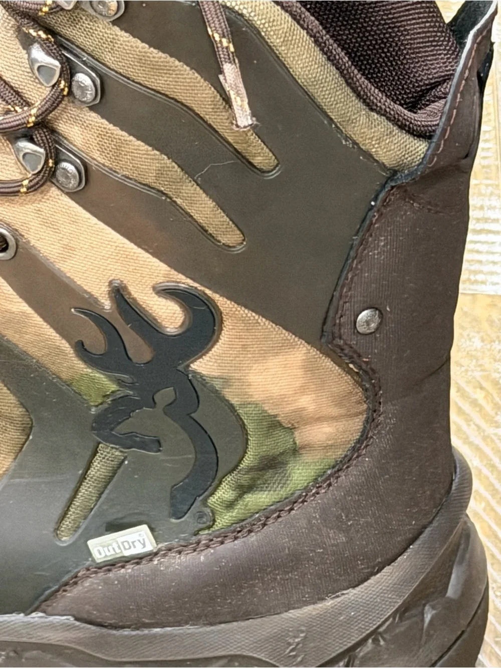 Browning Men's Camo Brown and Dark Brown Hunting Boots